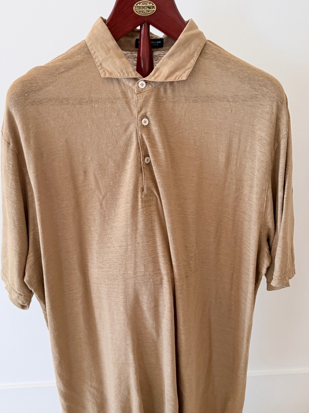 Peter Millar Men's Polo Shirt in Tan